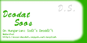 deodat soos business card